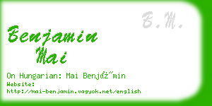 benjamin mai business card